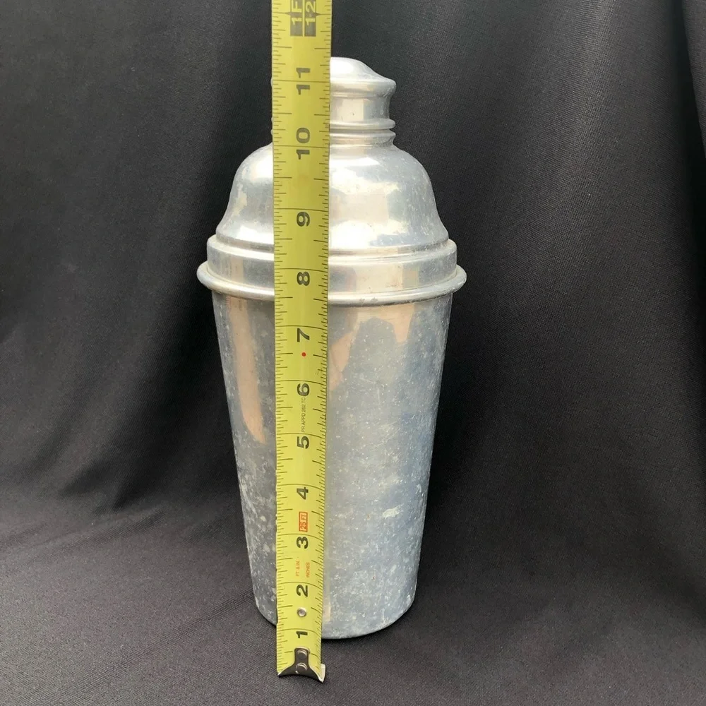 Large Vintage 11 1/2” Aluminum Cocktail Shaker